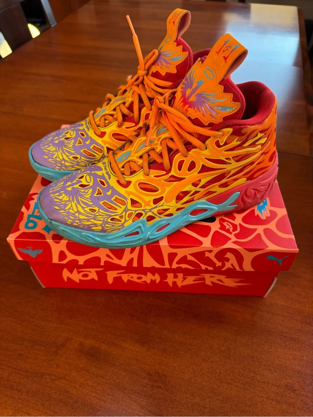PUMA MB.04 Phoenix LaMelo Ball Basketball Shoes Men’s 8.5 With Box